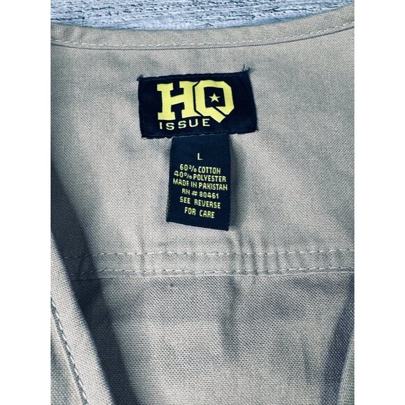 HQ Issue Tan Vest Men's Large L Tactical Hunting Vest Conceal Ammo Pockets - Picture 7 of 8